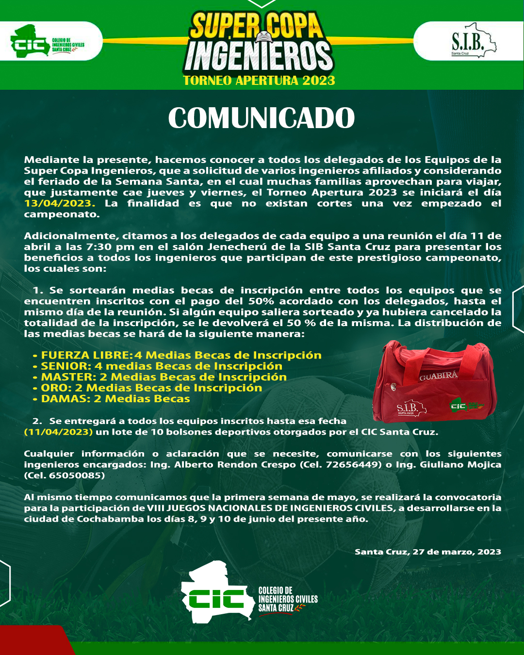 COMUNICADO