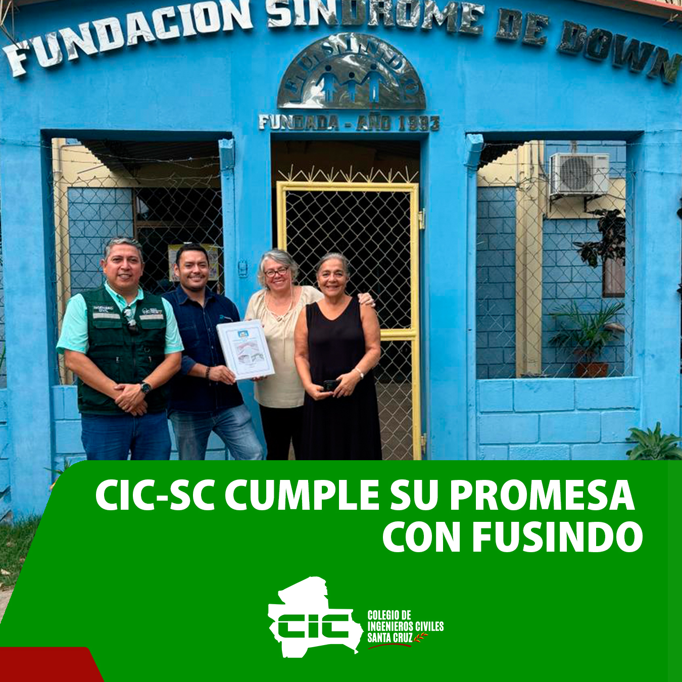 CIC-SC CUMPLE SU PROMESA CON FUSINDO